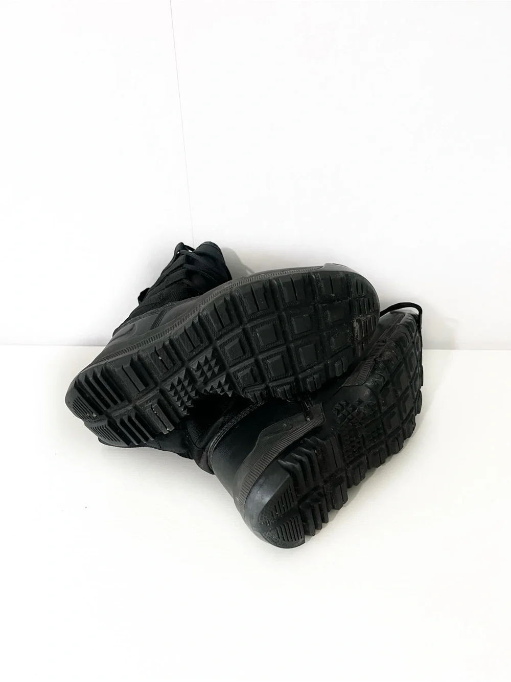 Nike Kids Black High-Top Lace Tactical Boots